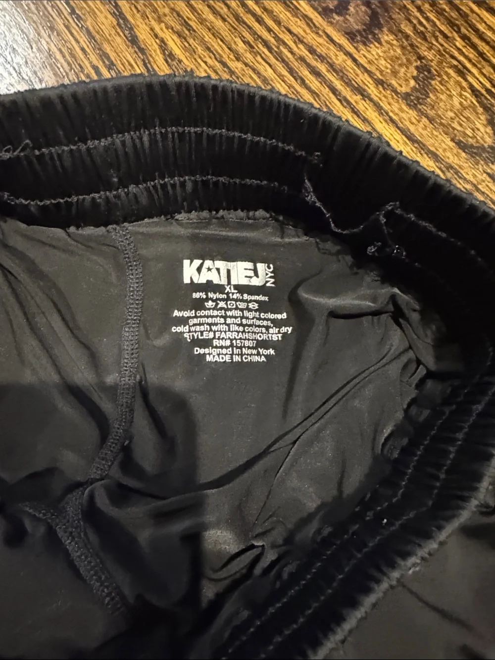 Girls Katie J NYC Black Layered butterfly Drawstring Shorts